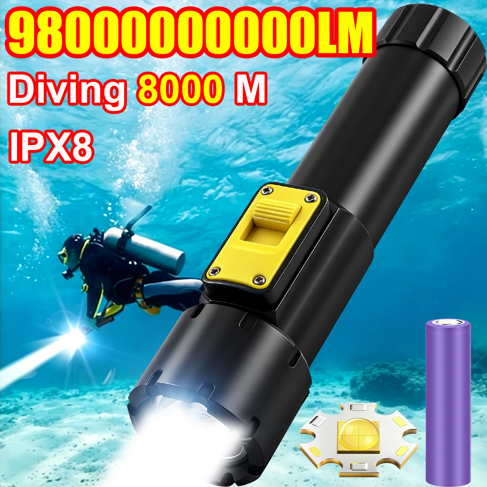 Underwater Flashlight - Nouvelle lampe de plongée puissante XHP360