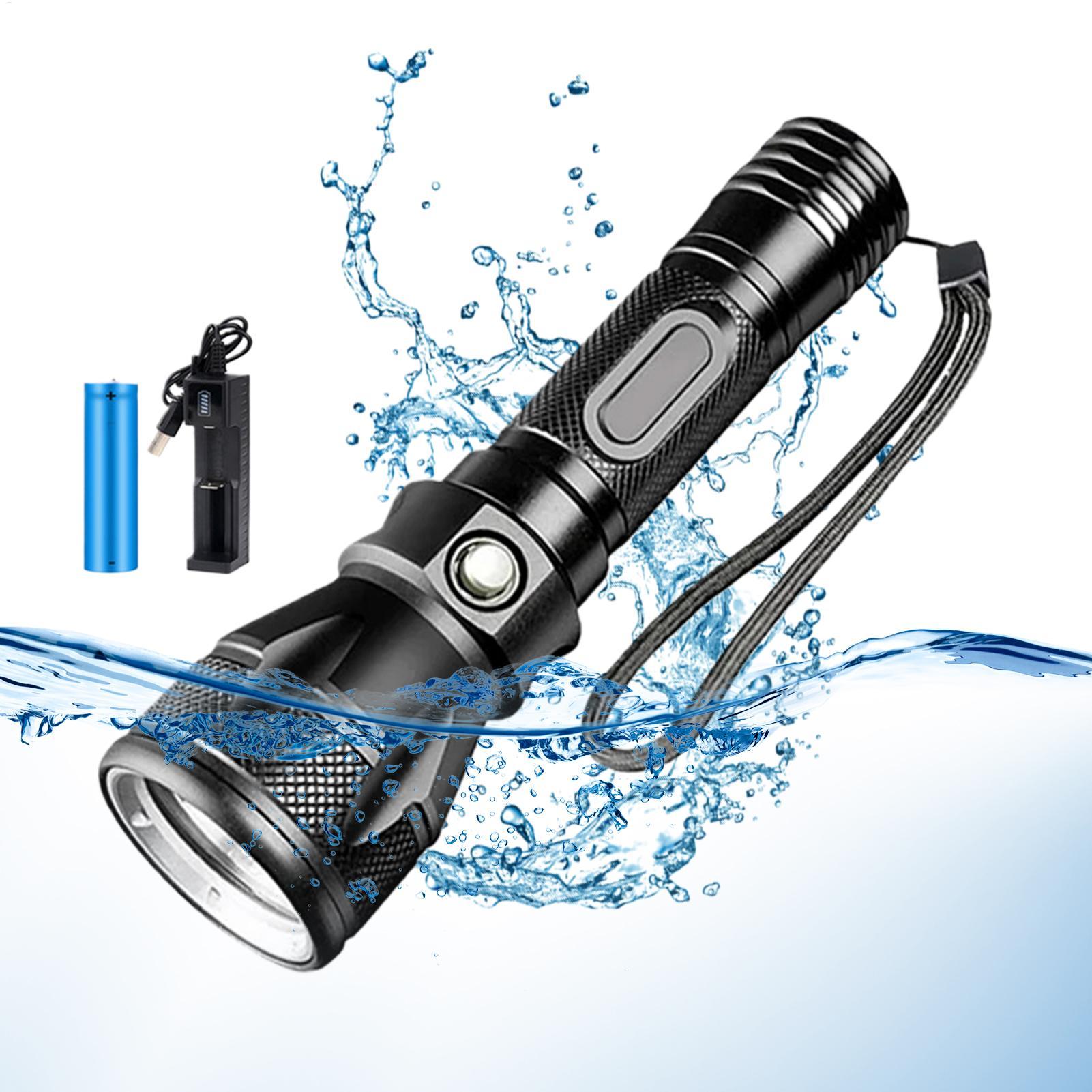 Lampe de plongée LED rechargea - Underwater Flashlight avis et prix