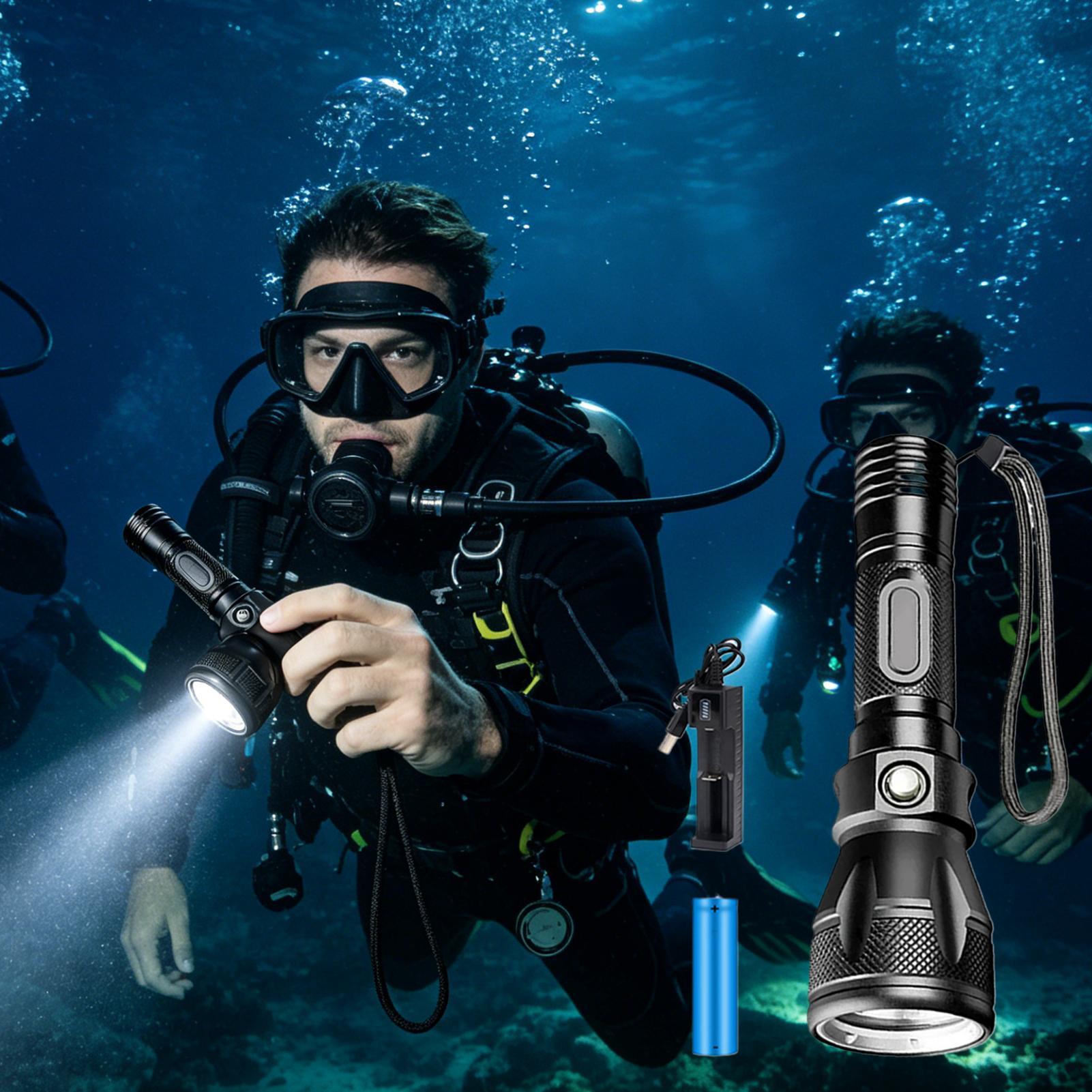 Lampe de plongée LED rechargea - Underwater Flashlight avis et prix