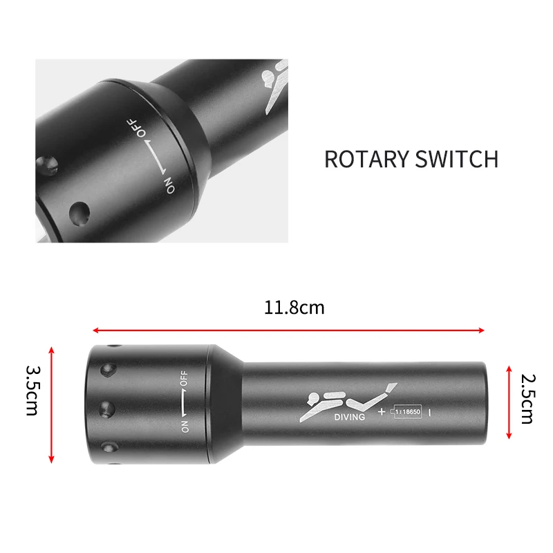 Nouvelle lampe de plongée LED  - Underwater Flashlight avis et prix